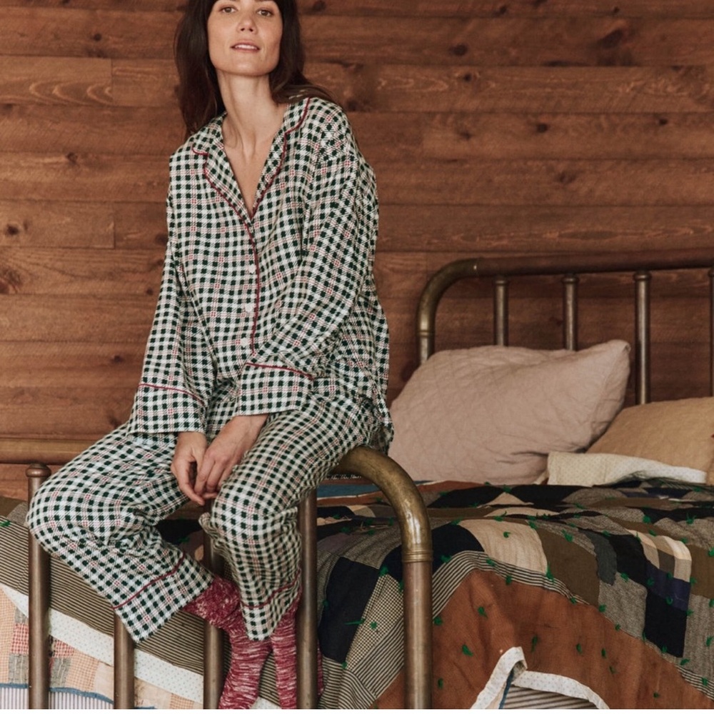 THE GREAT Plaid Women's Pajama Set